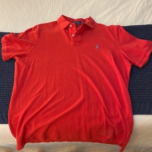 Ralph Lauren Polo Shirt. Red. Large.